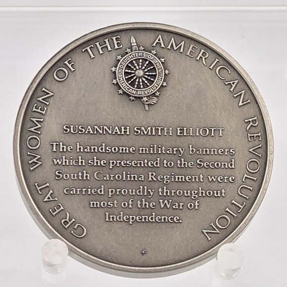 Susannah Smith Elliott The Great Women American Revolution Bicentennial Medals - Picture 2 of 3